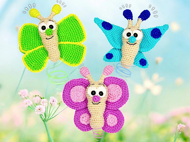 Lustiges Schmetterlings Trio