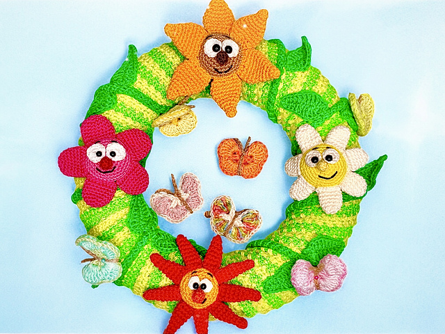 Türkranz Lustige Blumenzeit