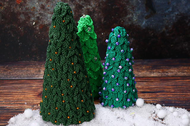 leafy Christmas trees