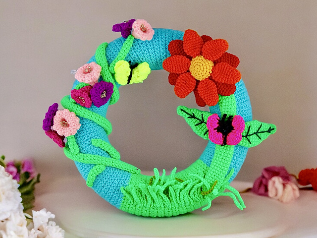 Door Wreath Flower Meadow