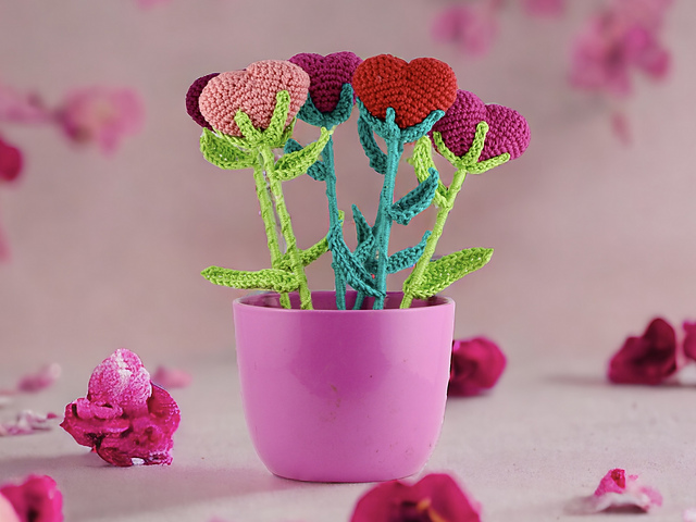 Decorative Heart Flowers