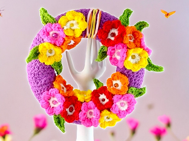 Door Wreath Flower Power
