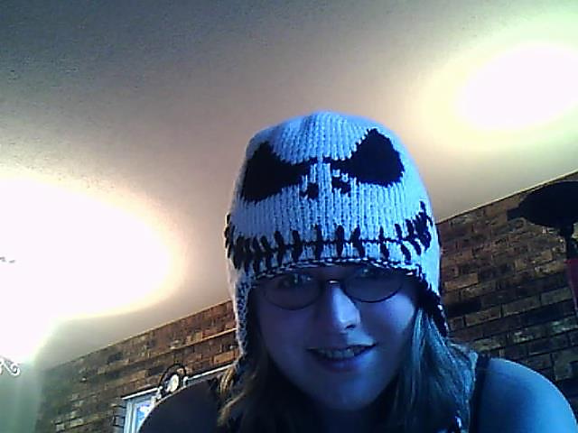 Double Sided Jack Skellington Hat w/ earflaps