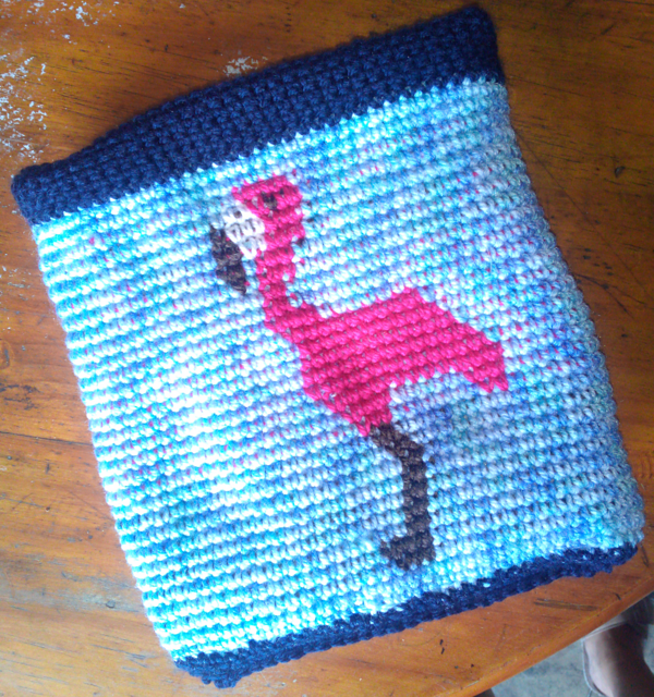 Flamingo Tapestry Hot Water Bottle Cover
