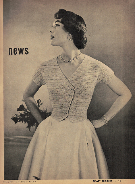 1955 Ribbon Dinner Blouse