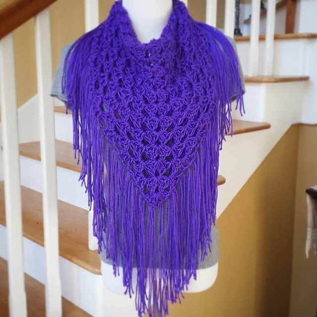 Fringed Triangle Scarf