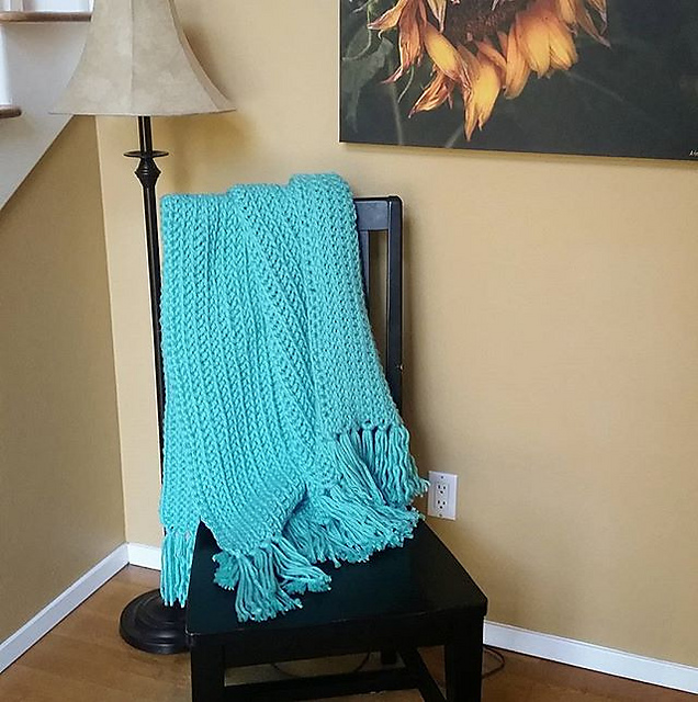 Ravelry LBK63's The Kenscoff Throw (Modified)