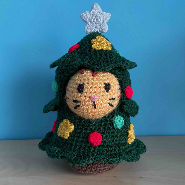 Cat In Christmas Tree Costume
