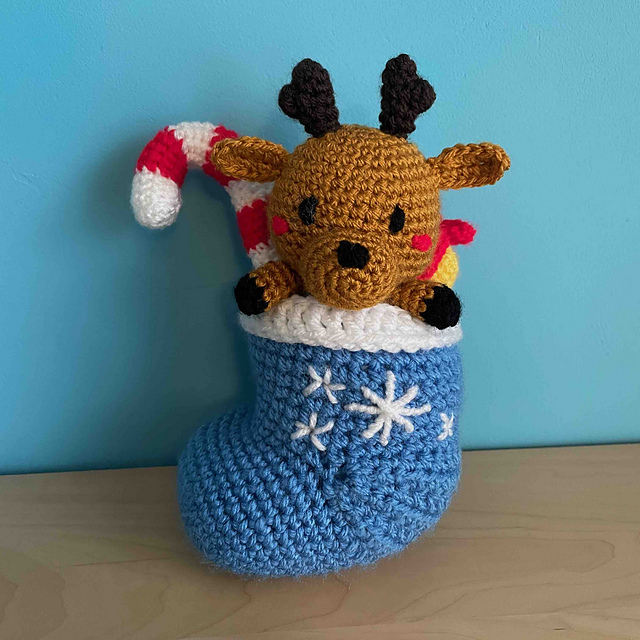 Reindeer In A Stocking
