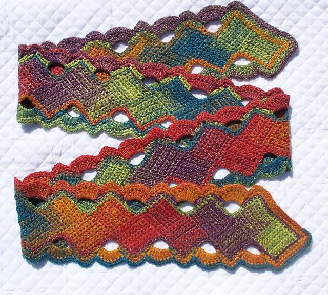 'Faux-Entralac' Zig-Zag Scarf & Cowl