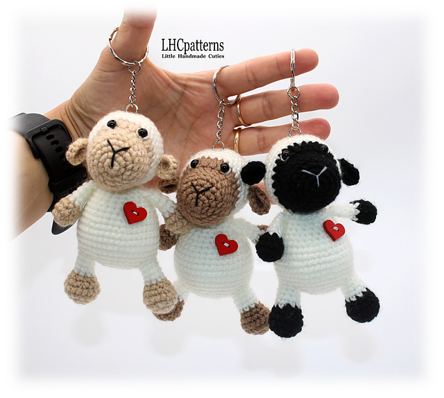 Sheep Keychain