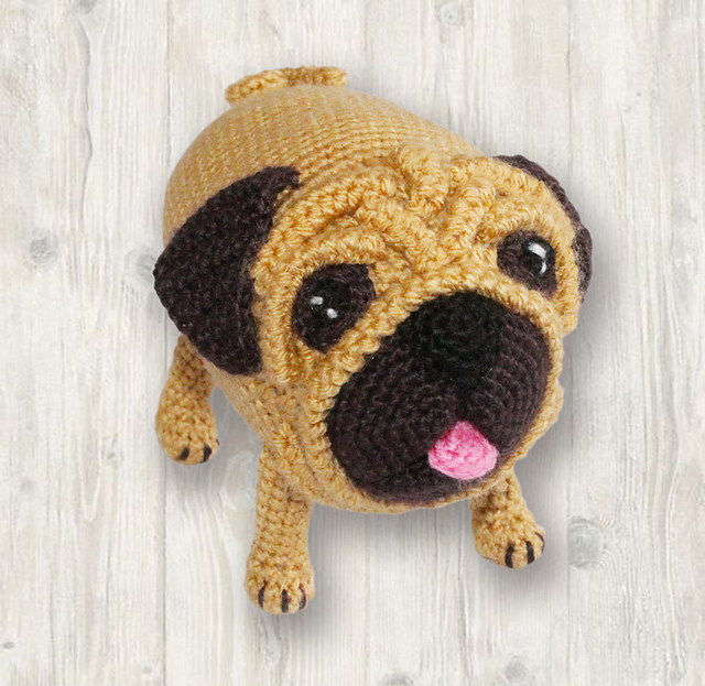 Ravelry: Bug the Pug pattern by Kristine Kuluka