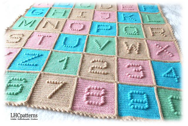 Alphabet + Numbers Baby Toddler Blanket Playmat