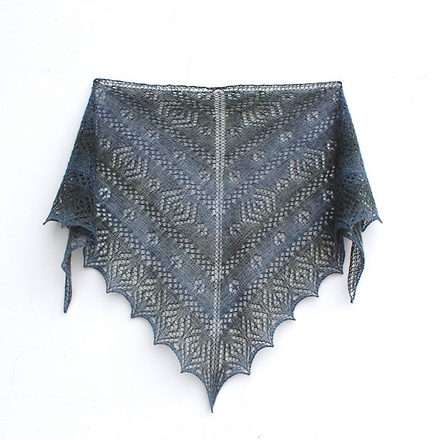 Enigma lace shawl