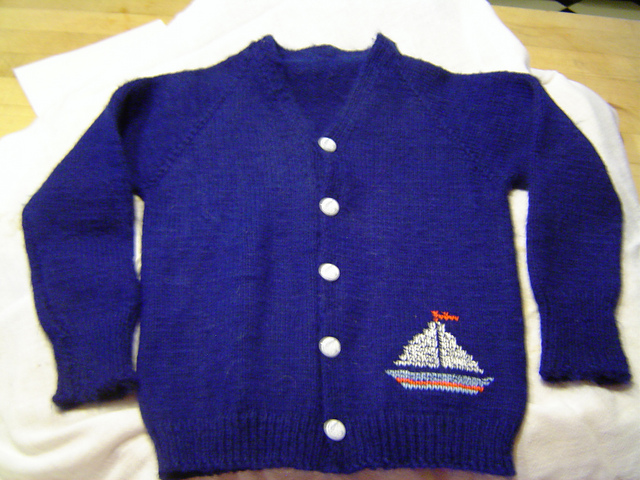 Boy's Raglan Cardigan No. 3015