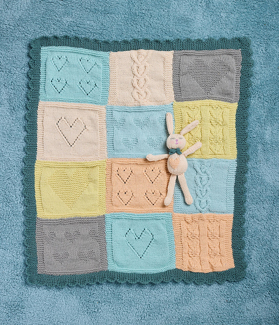 Heart Blanket & Bunny Toy