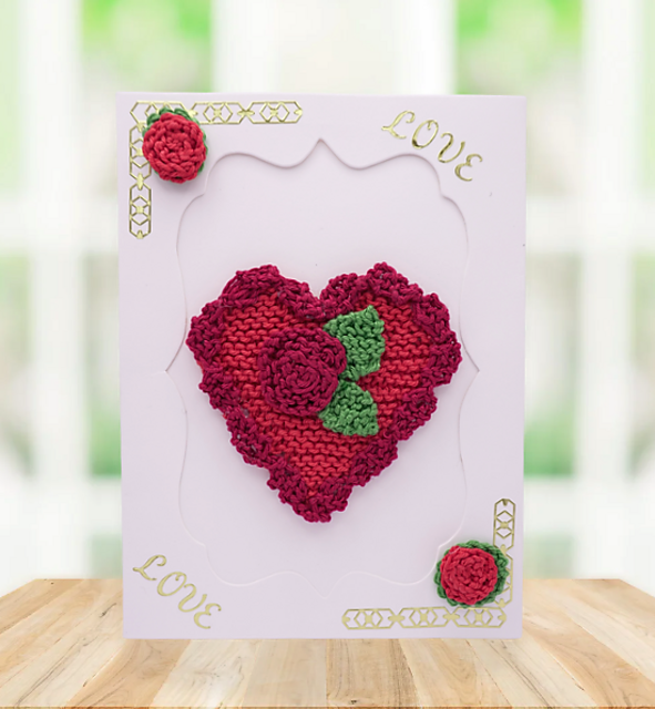 Heart & Roses Valentine's Card