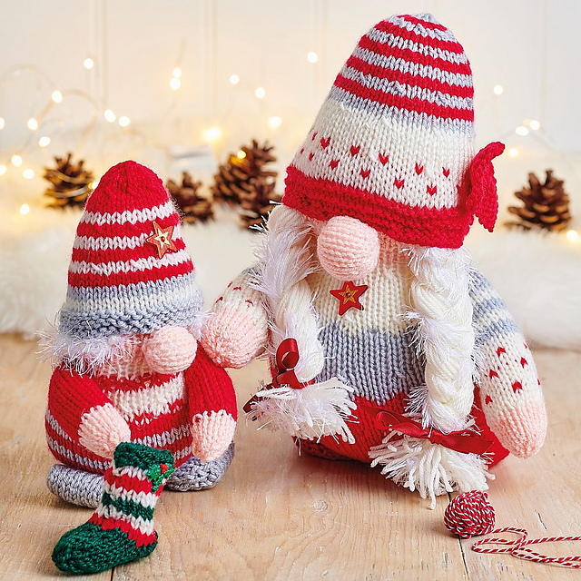 Christmas Gonk Lady & Child