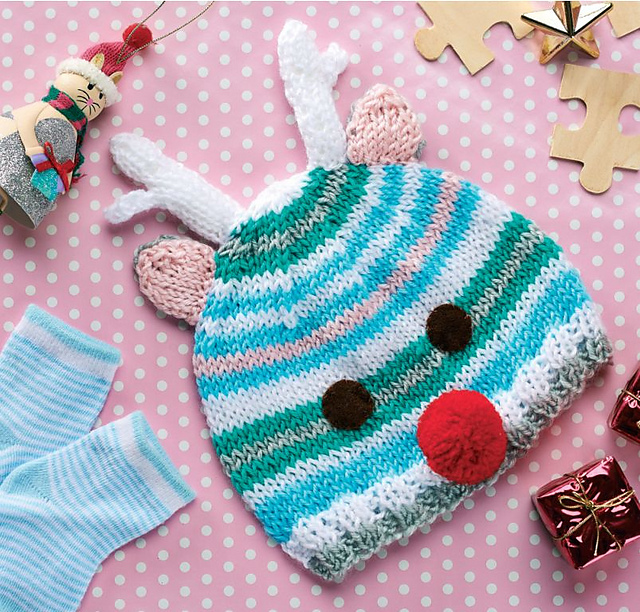 Reindeer Baby Hat