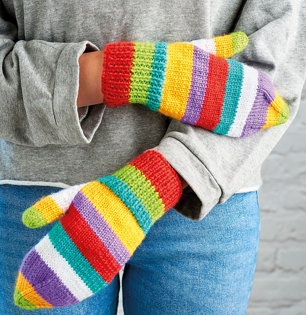 Rainbow Mittens