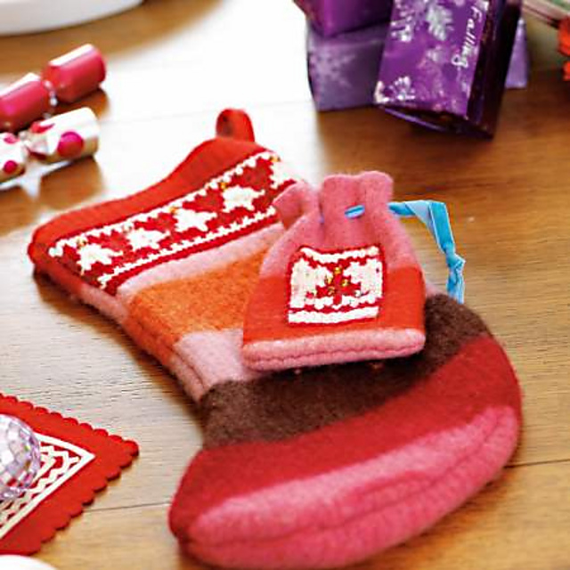 Fair Isle Gift Bag & Stocking Trim