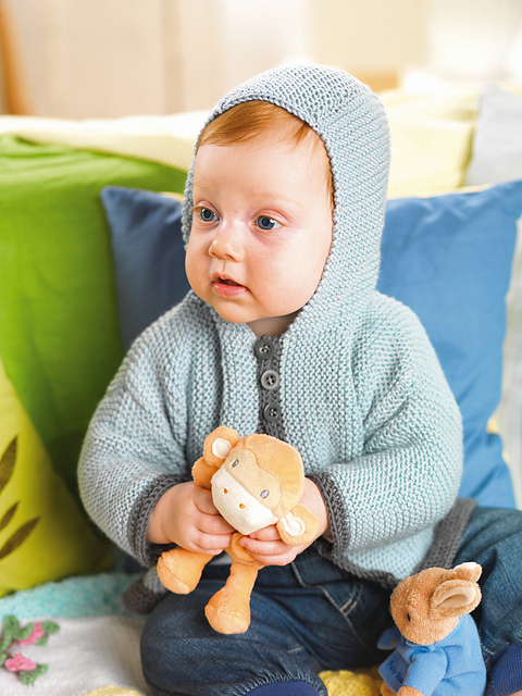 Hooded baby jacket