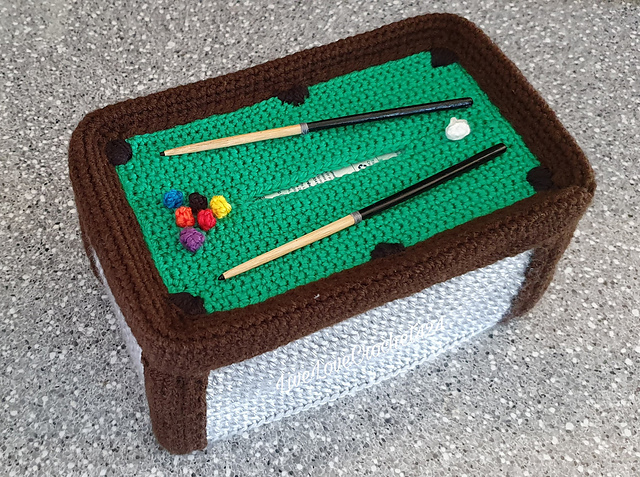 Pool Table Tissue Box Cover