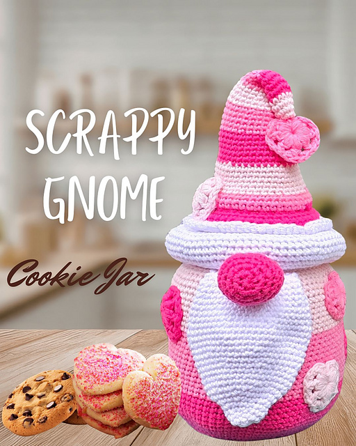 Scrappy Gnome Cookie Jar