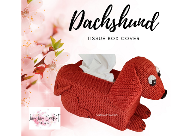 Dachshund Tissue Box Cover