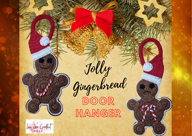 Jolly Gingerbread Door Hanger