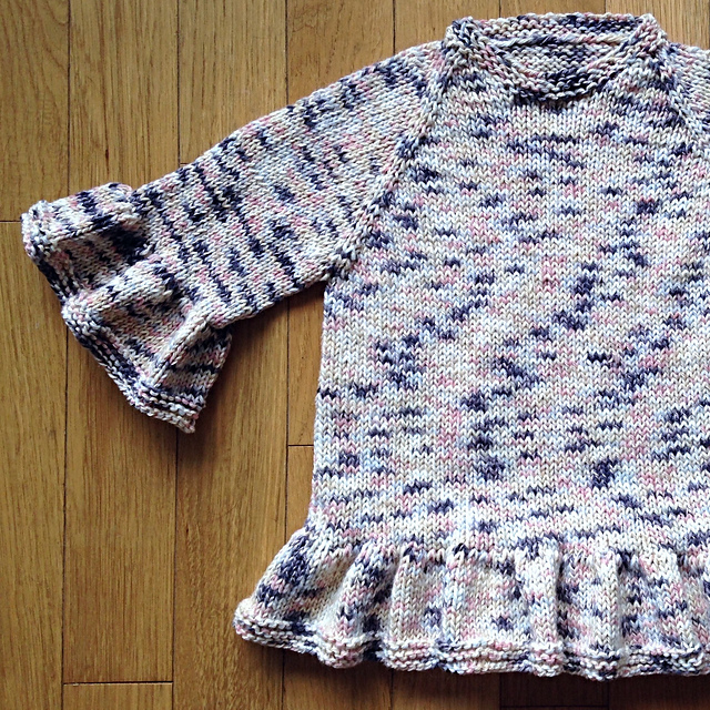 Ravelry: Ruffle Tuffle Raglan pattern by Leneta Groshong