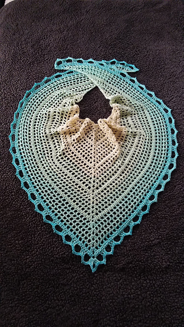 Simple Cozy Triangle Shawl