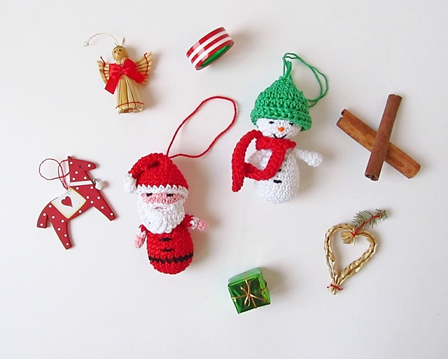 Amigurumi Santa & Snowman