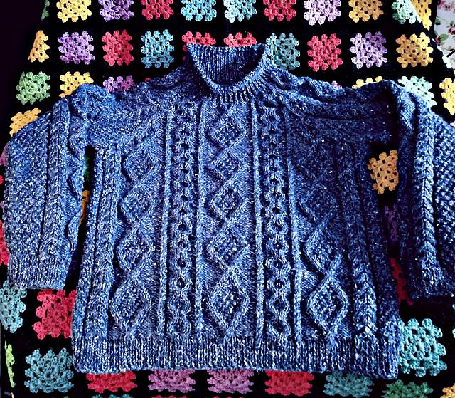 Design B – Diamond Cable Sweater