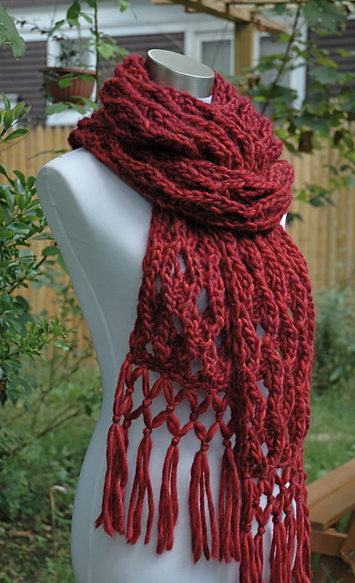 Chunky Lace Scarf