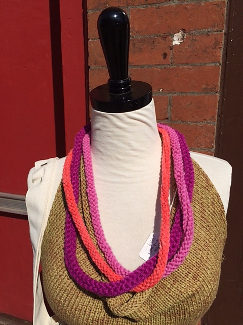 Knit Your Hand Dyed Necklace