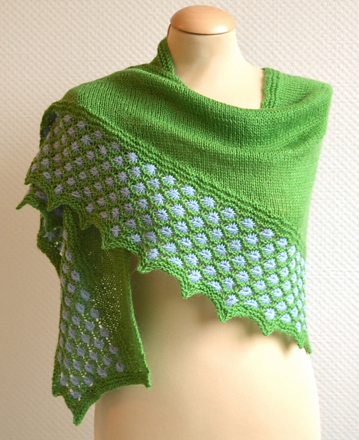 Bloemen in het Gras Shawl