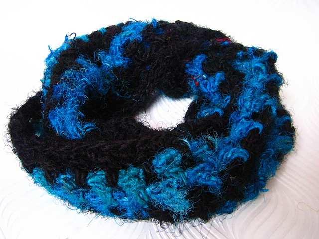 Chunky Striped Cowl