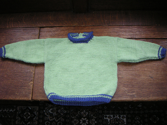 Project  9 - Sweater with Striped Rib & Roll Neck