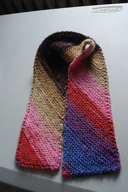 Diagonal Colorscape Scarves