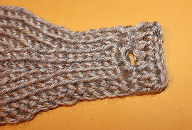 Buttonhole Tutorial Tunisian