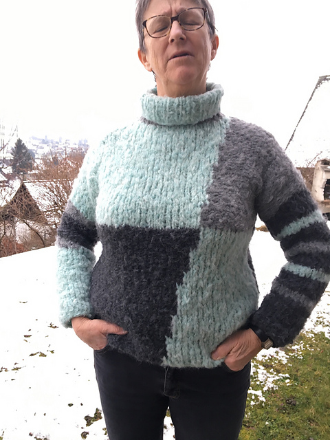 # 07 Pulli in zwei Farben