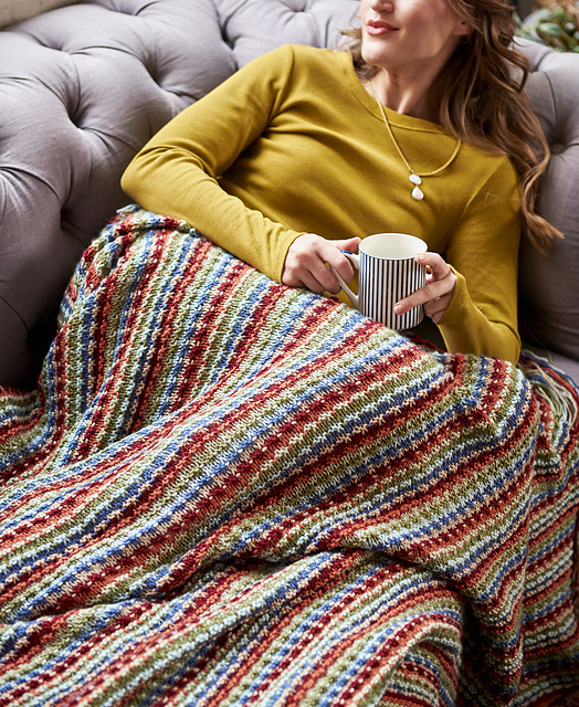 Textured Fringe Blanket