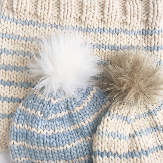 Saltwater Stripes Hat and Cowl