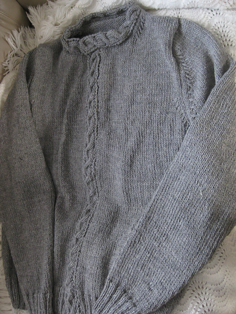 Twin Set with Cabled Raglans-1954