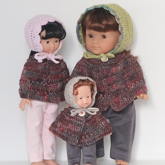 Dolls hat and cape