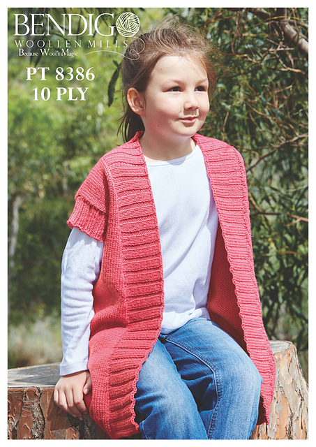 PT 8386 - Girls Long Line Vest