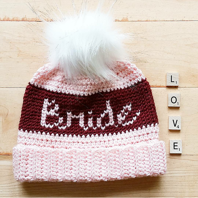 Cursive Bride Beanie