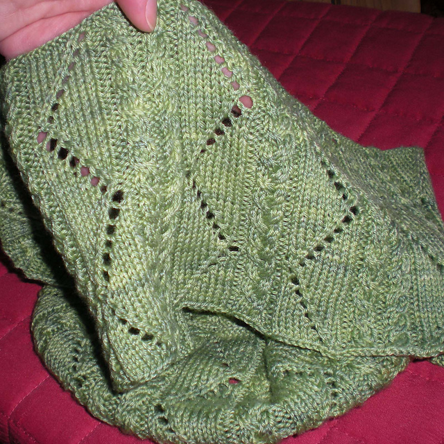 Carol's Cable & Lace Cowl