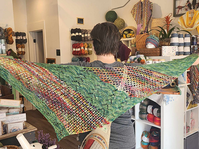 The Sheep, The Knitter and the Three Crows Shawl